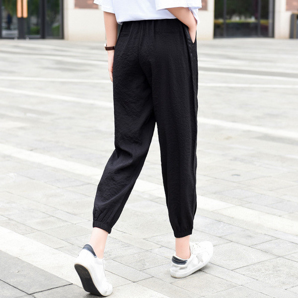 Ежедневни дамски панталони  широк модел в пет цвята