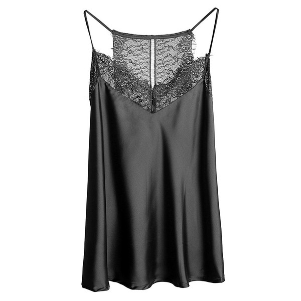 Модерен дамски потник с V-образно деколте с дантела, в три цвята