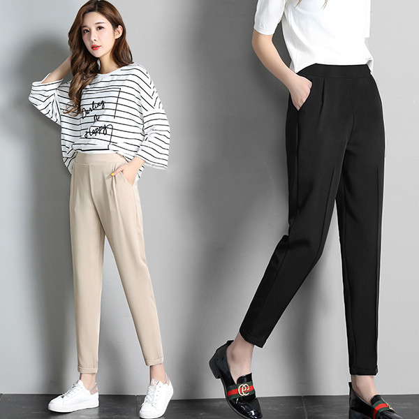 Спортно-елегантен ежедневен дамски панталон в три цвята