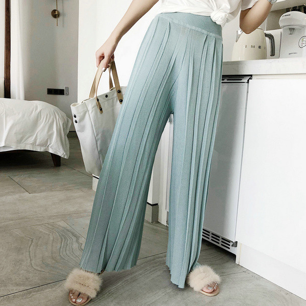 Ежедневен широк дамски панталон в три цвята