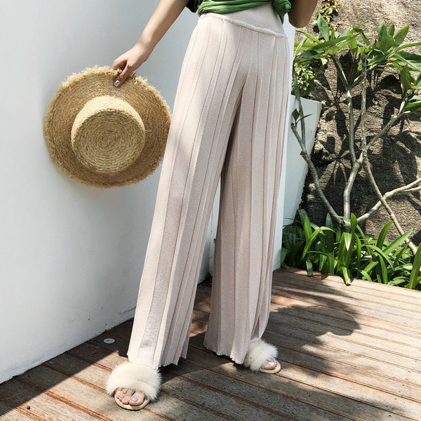 Ежедневен широк дамски панталон в три цвята