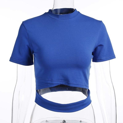 Стилна дамска блуза Slim модел в различни цветове