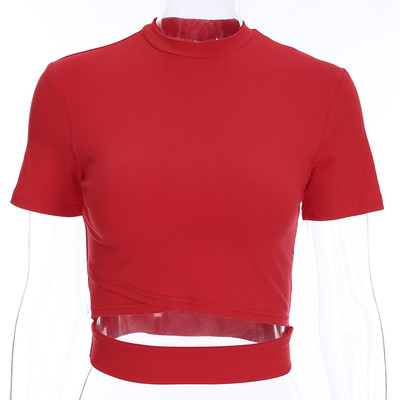 Стилна дамска блуза Slim модел в различни цветове