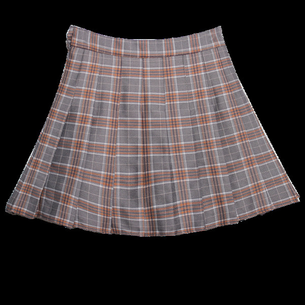 Плисирана и карирана пола-панталон с висока талия 