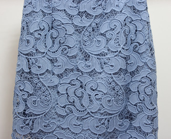 Дантелена пола с подплата и висока талия в няколко цвята