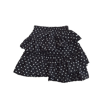 Къса пола на точки в два цвята