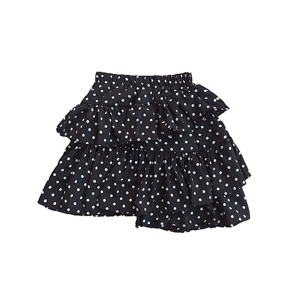 Къса пола на точки в два цвята