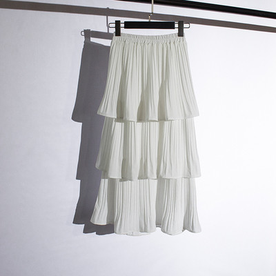 Дълга пола с воали в два цвята