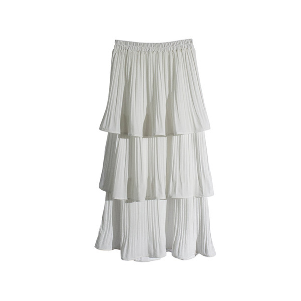 Дълга пола с воали в два цвята