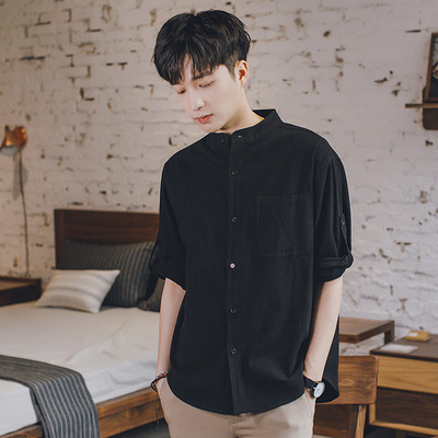 Памучна мъжка риза за лятото в три цвята