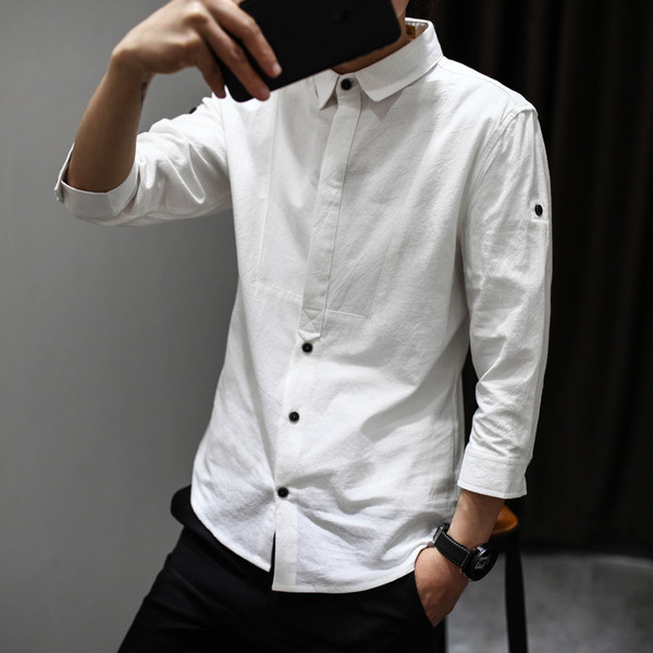 Модерна мъжка риза в пет различни цвята