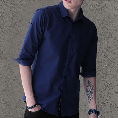 Мъжка риза с 4/3 ръкав в няколко цвята