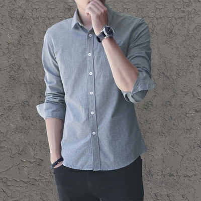 Мъжка риза с 4/3 ръкав в няколко цвята