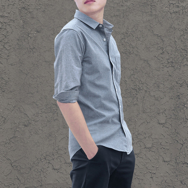 Мъжка риза с 4/3 ръкав в няколко цвята