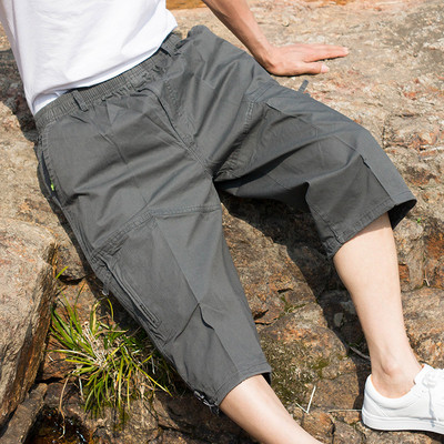 Летни мъжки панталони широк модел в няколко цвята