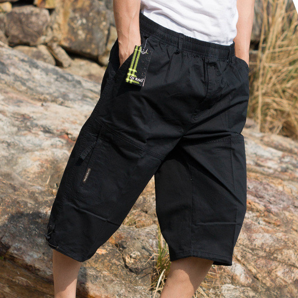 Летни мъжки панталони широк модел в няколко цвята