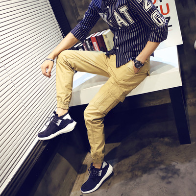 Мъжки ежедневен панталон със странични джобове