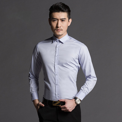 Мъжка елегантна риза с дълъг ръкав в пет цвята