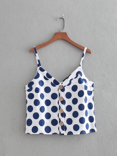 Дамски топ с тънки презрамки в три цвята