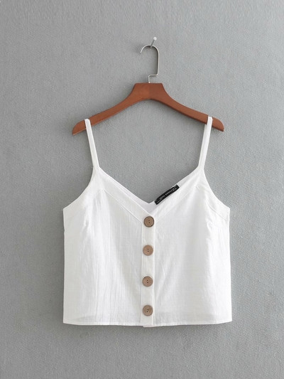 Дамски топ с тънки презрамки в три цвята