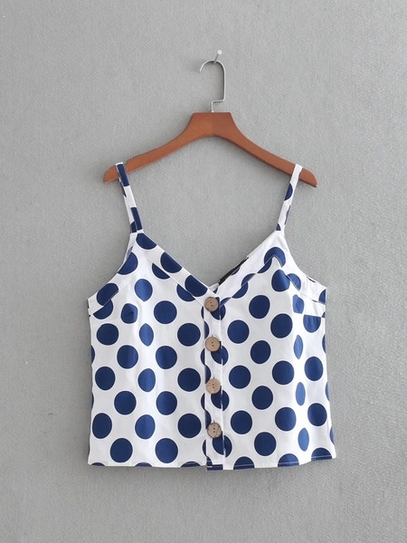 Дамски топ с тънки презрамки в три цвята