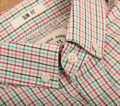 Памучна мъжка риза за лятото с къс ръкав в различни цветове