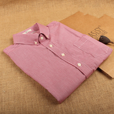 Памучна мъжка риза за лятото с къс ръкав в различни цветове