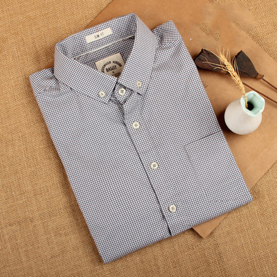 Памучна мъжка риза за лятото с къс ръкав в различни цветове