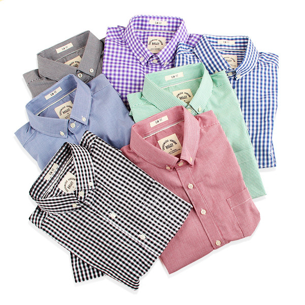 Памучна мъжка риза за лятото с къс ръкав в различни цветове