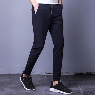 Мъжки стилен панталон с ластична талия подходящ за ежедневие