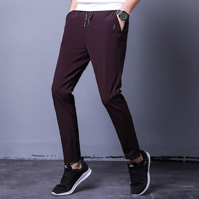 Мъжки стилен панталон с ластична талия подходящ за ежедневие