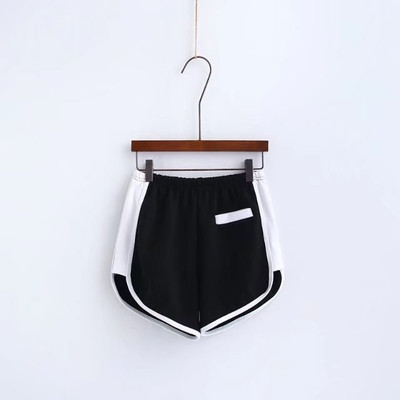 Дамски къси панталони с еластична талия в различни цветове с бял кант