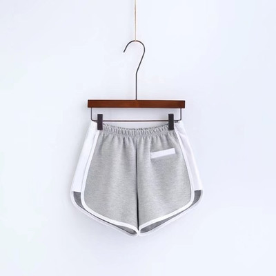 Дамски къси панталони с еластична талия в различни цветове с бял кант