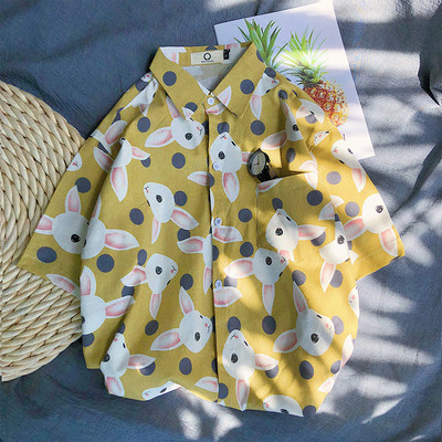 Мъжка лятна риза с апликация в четири цвята