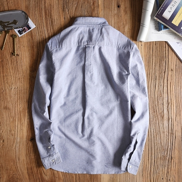 Мъжка риза с дълъг ръкав в няколко цвята