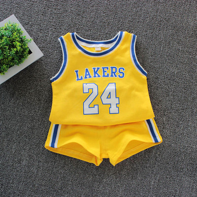 Детски комплект за момчета и момичета в няколко цвята с надпис - два модела