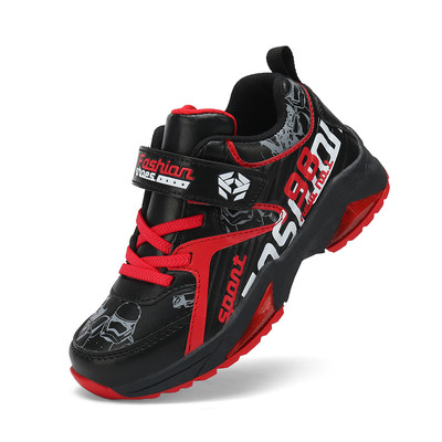 Спотни детски маратонки за момчета с щампа и надпис