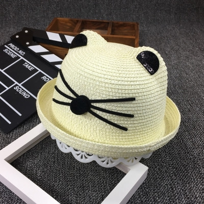 Pălărie modernă pentru fete pentru copii cu decor 3D