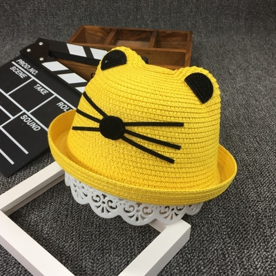 Pălărie modernă pentru fete pentru copii cu decor 3D