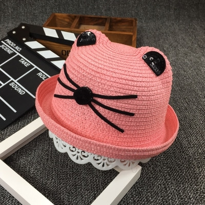 Pălărie modernă pentru fete pentru copii cu decor 3D