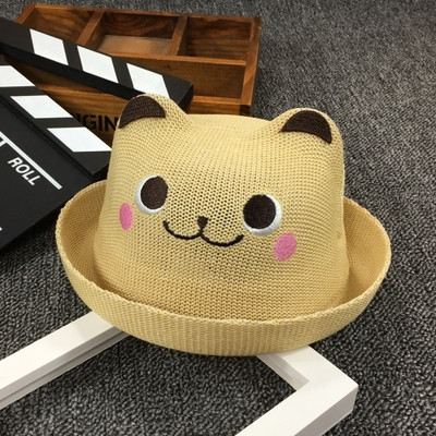 Palarie moderna pentru copii pentru fete si baieti cu decor 3D