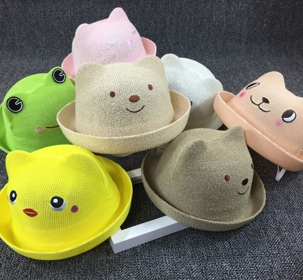 Palarie moderna pentru copii pentru fete si baieti cu decor 3D