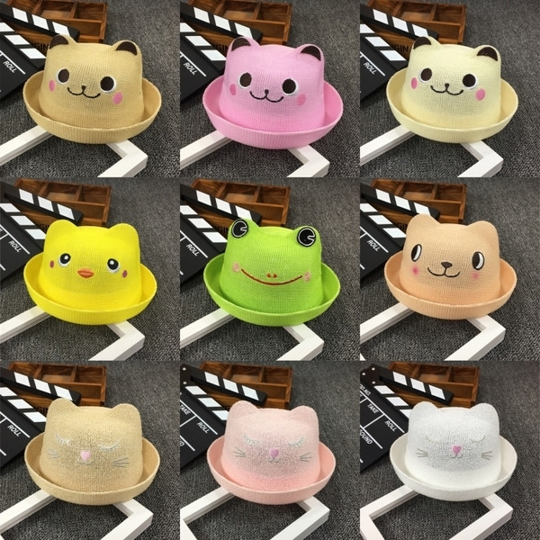 Palarie moderna pentru copii pentru fete si baieti cu decor 3D