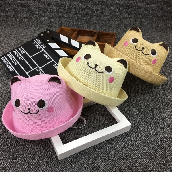 Palarie moderna pentru copii pentru fete si baieti cu decor 3D