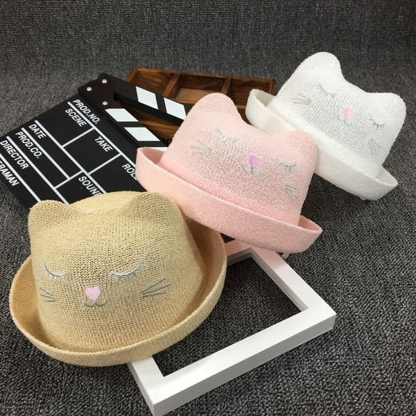 Palarie moderna pentru copii pentru fete si baieti cu decor 3D