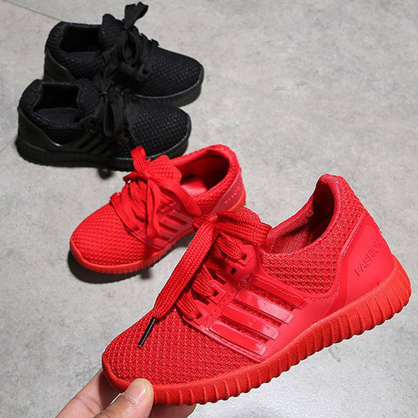 Adidasi copii cu sireturi in doua culori, potriviti pentru baieti si fete