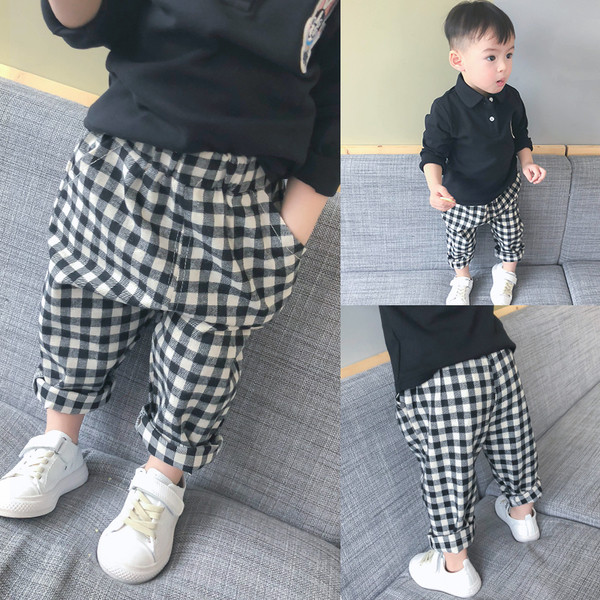 Pantaloni de vara copii model lat pentru baieti