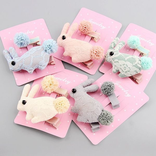 Set de doua agrafe de par pentru fetite in culori diferite