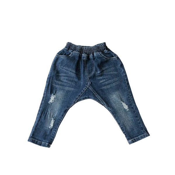 Blugi copii pentru baieti model lat cu imprimeu