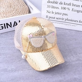 Pălărie modernă pentru fete pentru copii cu paiete